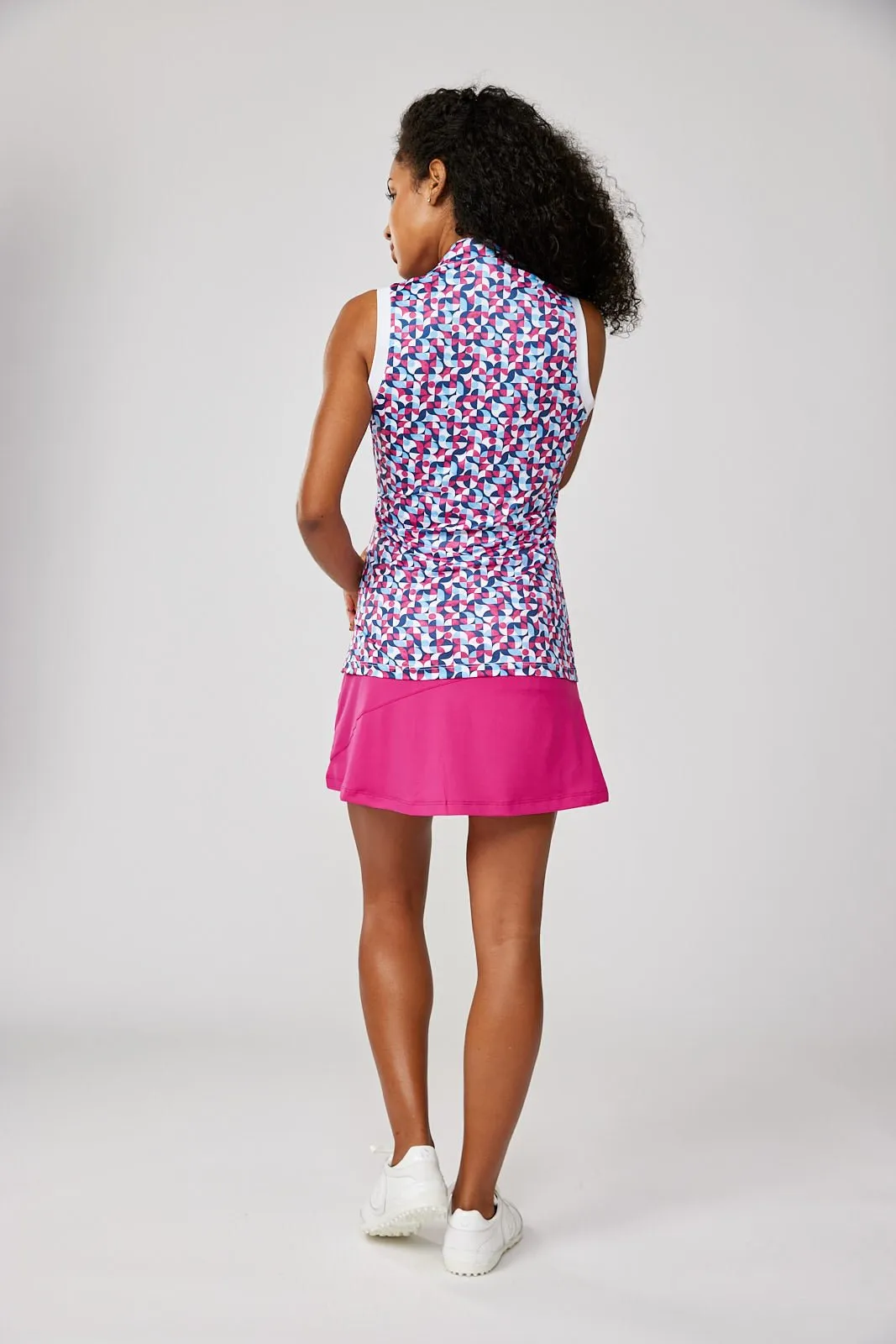 Half Zip Sleeveless - Palm Beach