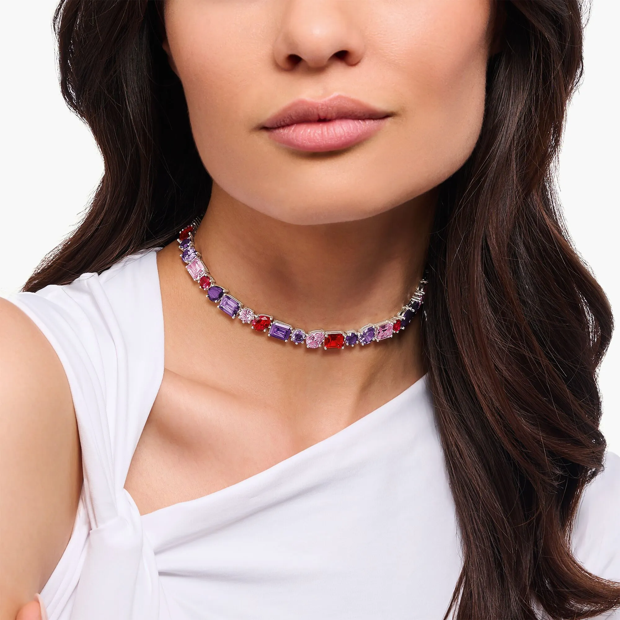 Heritage Glam Choker with colourful stones