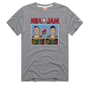 Homage Miami HEAT Mashup Duncan Robinson & Tyler Herro NBA Jam Tee