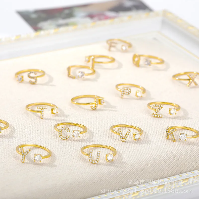 Iced Initial Ring