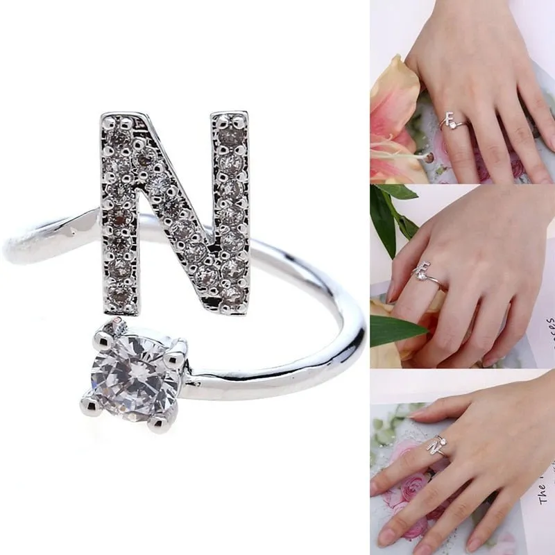 Iced Initial Ring