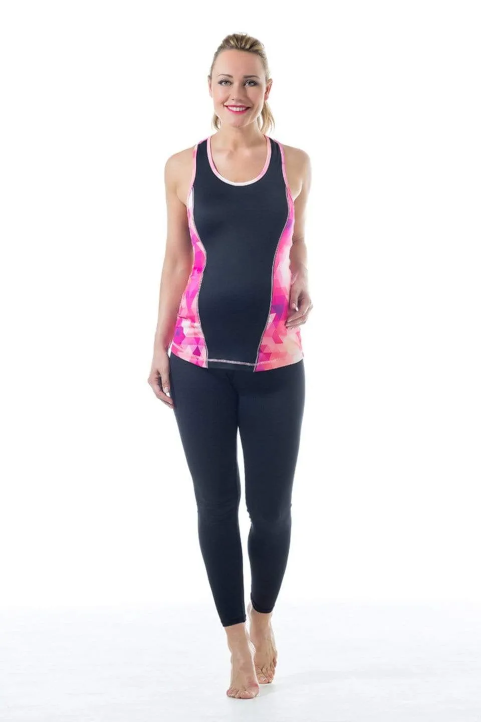 Kate C-Back Fitness Maternity Activewear Tank Black