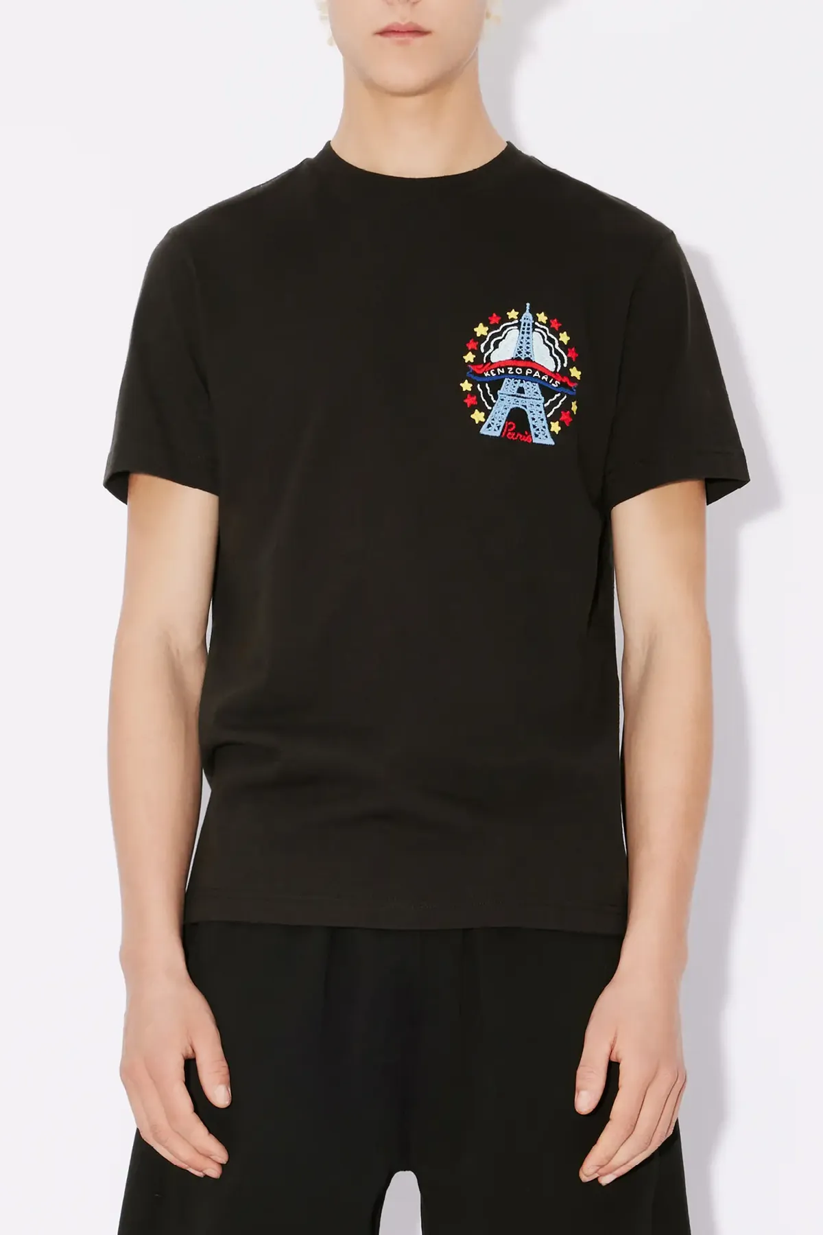 Kenzo Drawn Varsity Slim Tee - Black