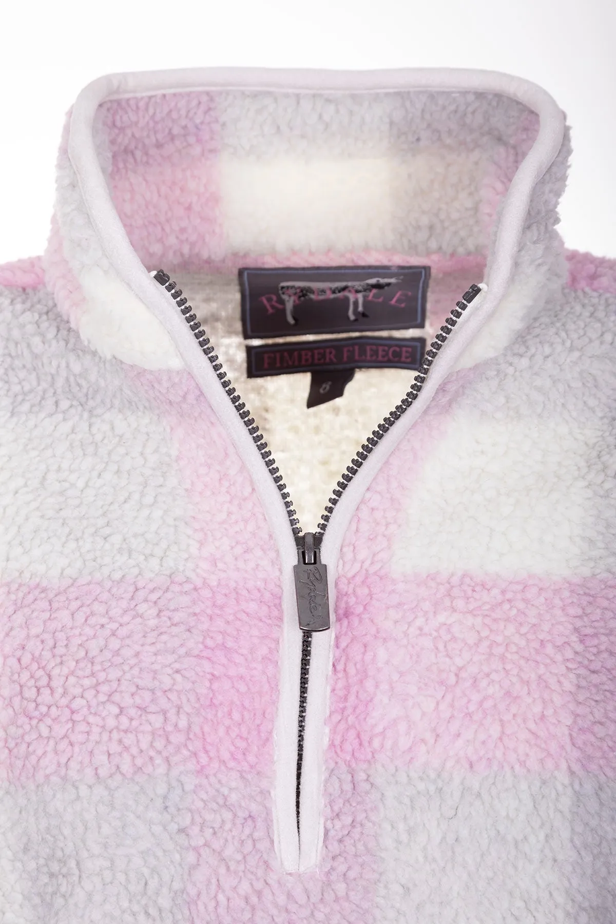 Ladies Sherpa Fleece Checked Jumper - Fimber