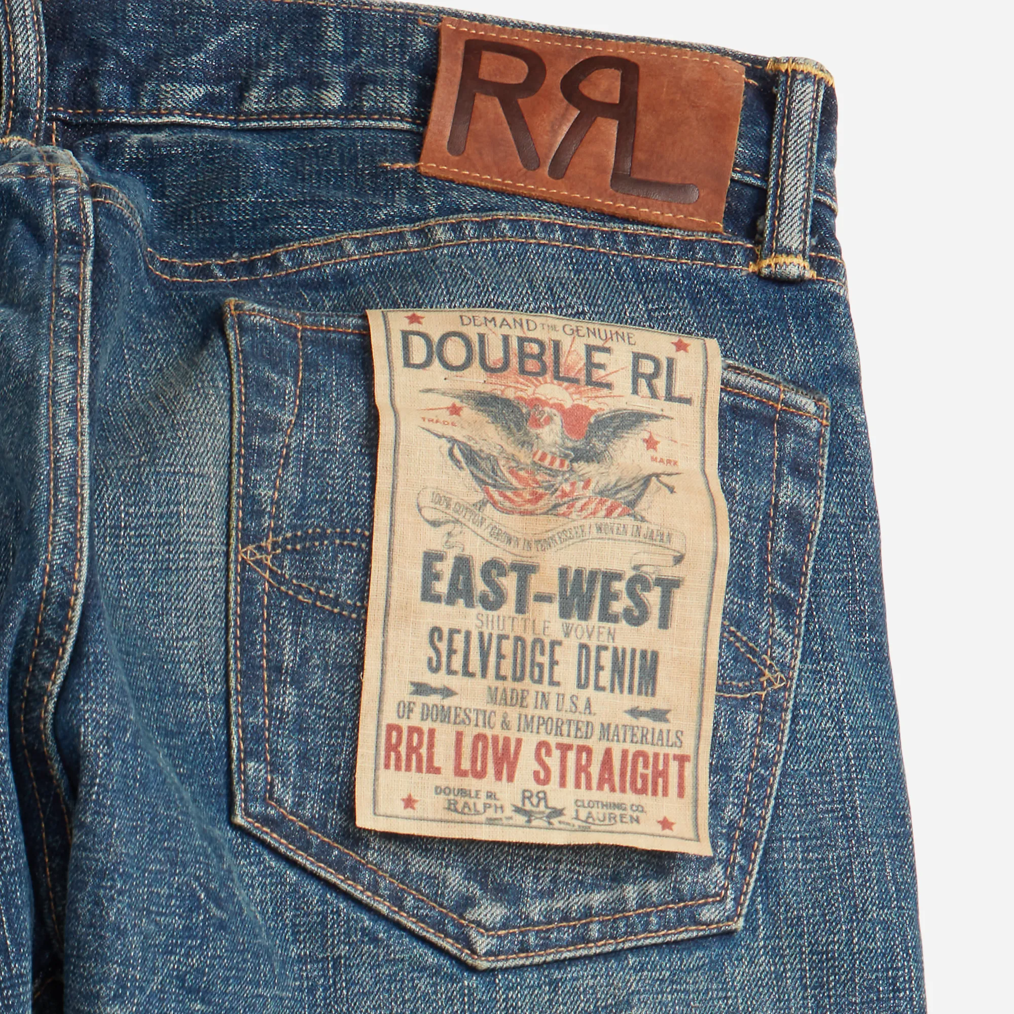 LOW STRAIGHT 5-POCKET DENIM JEAN - ODESSA WASH