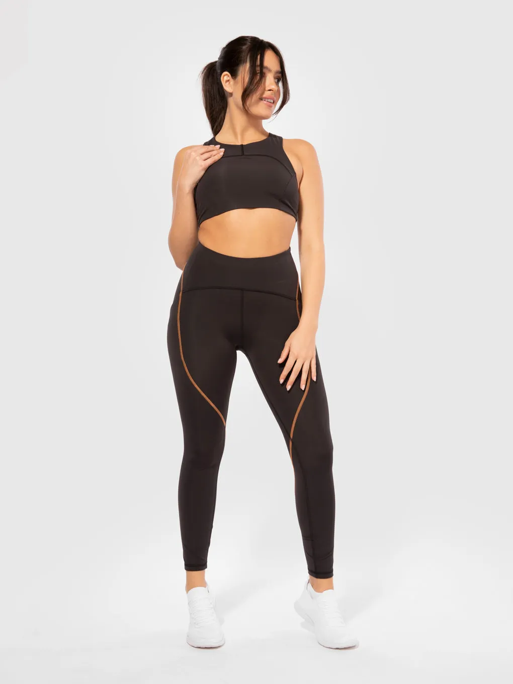 LULULEMON X BARRY'S BLK POWER THRU HIGH-RISE TIGHT 25