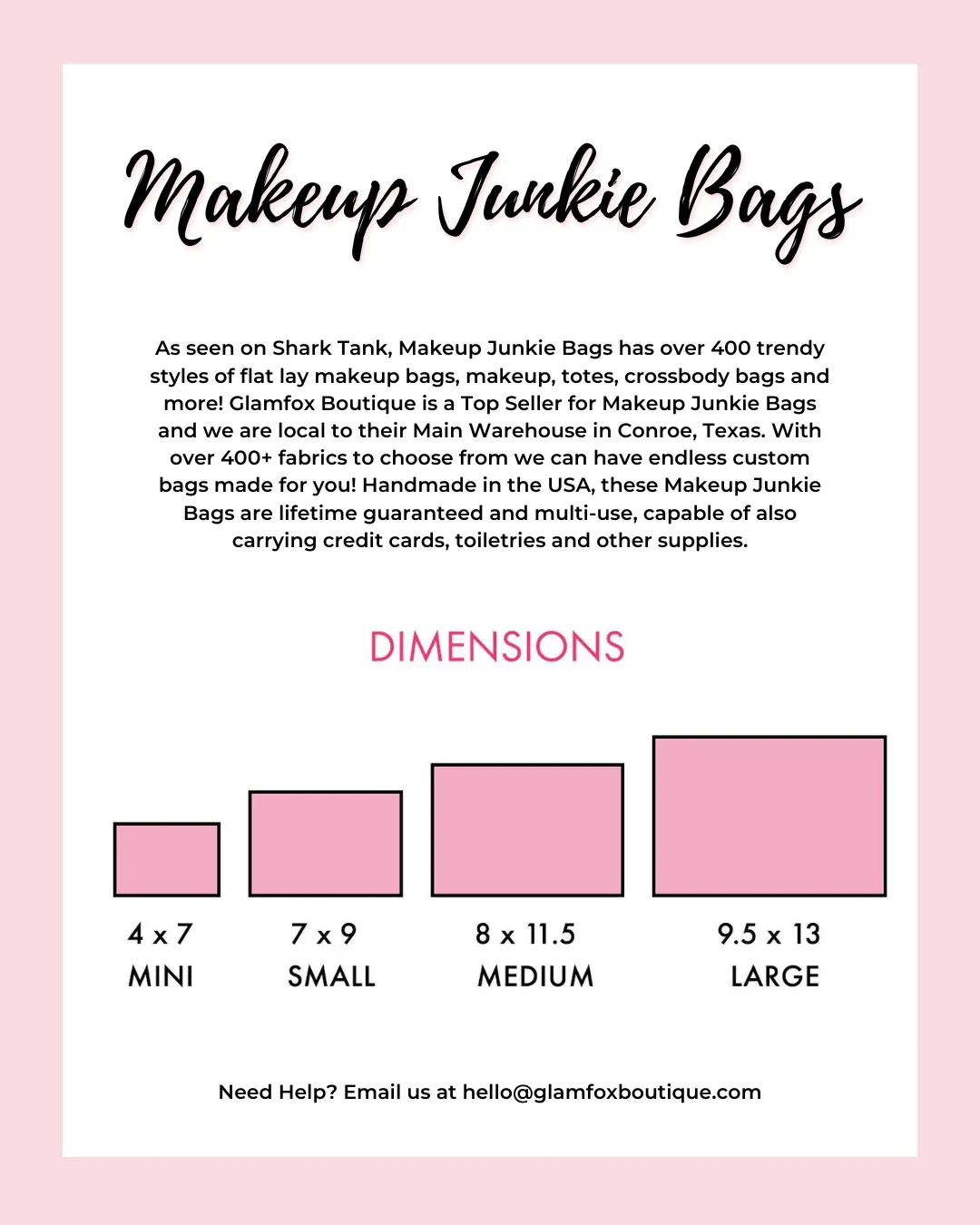 Makeup Junkie Bags - Bow Babe Travel Bags [Pre-Order]