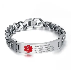 Medical Id Bracelet-Fathers Day Gifts-Meaningful Gifts For Dad