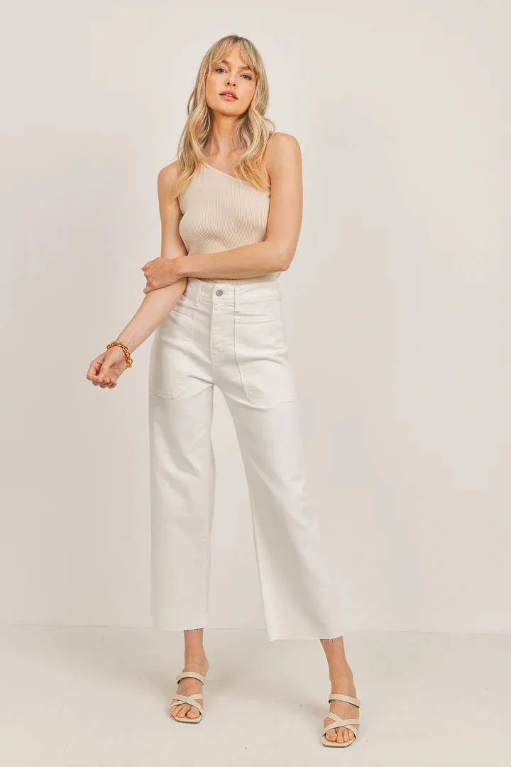 Nautical Wide Leg Pants