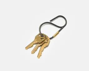 Offset Keyring | Black   Brass | Craighill