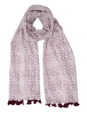 Pollock Magenta Scarf