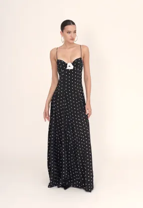 PRÉ ORDER Timeless maxi dress - Black and white dots