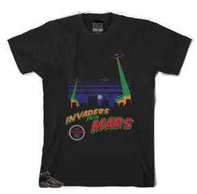 Retro 8 Air Raid Shirt - Invaders - Black