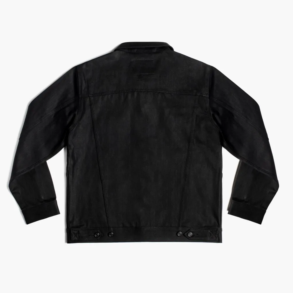 Selvedge Denim Trucker Jacket | Pitch Black