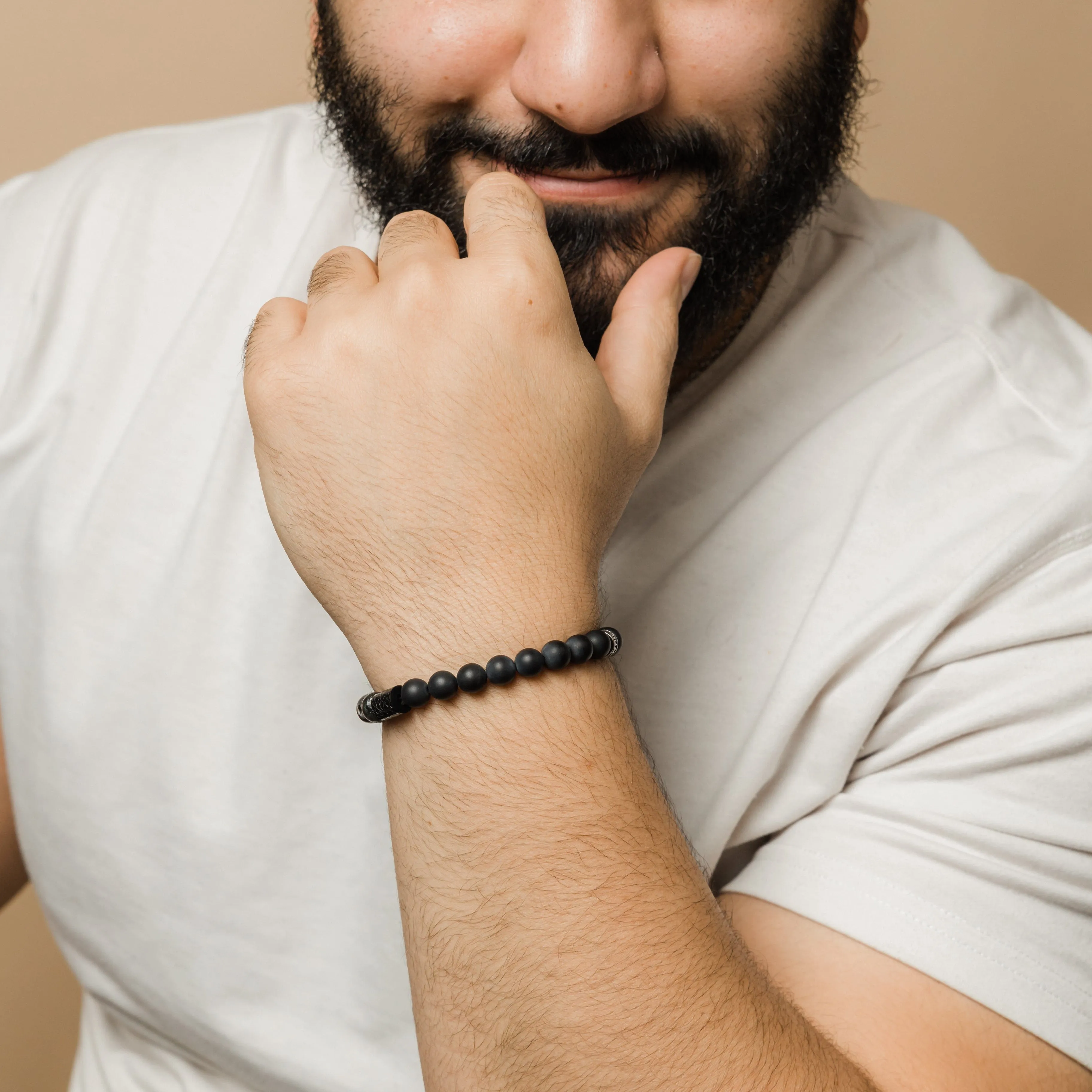 Shadow | Stone Bead Bracelet