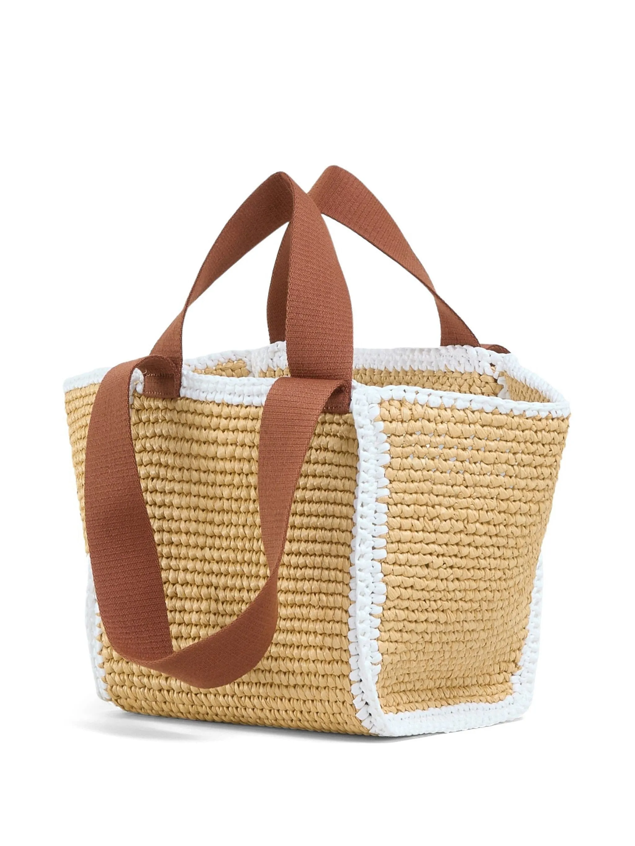 SILLO INTERWOVEN-DESIGN WOVEN TOTE BAG