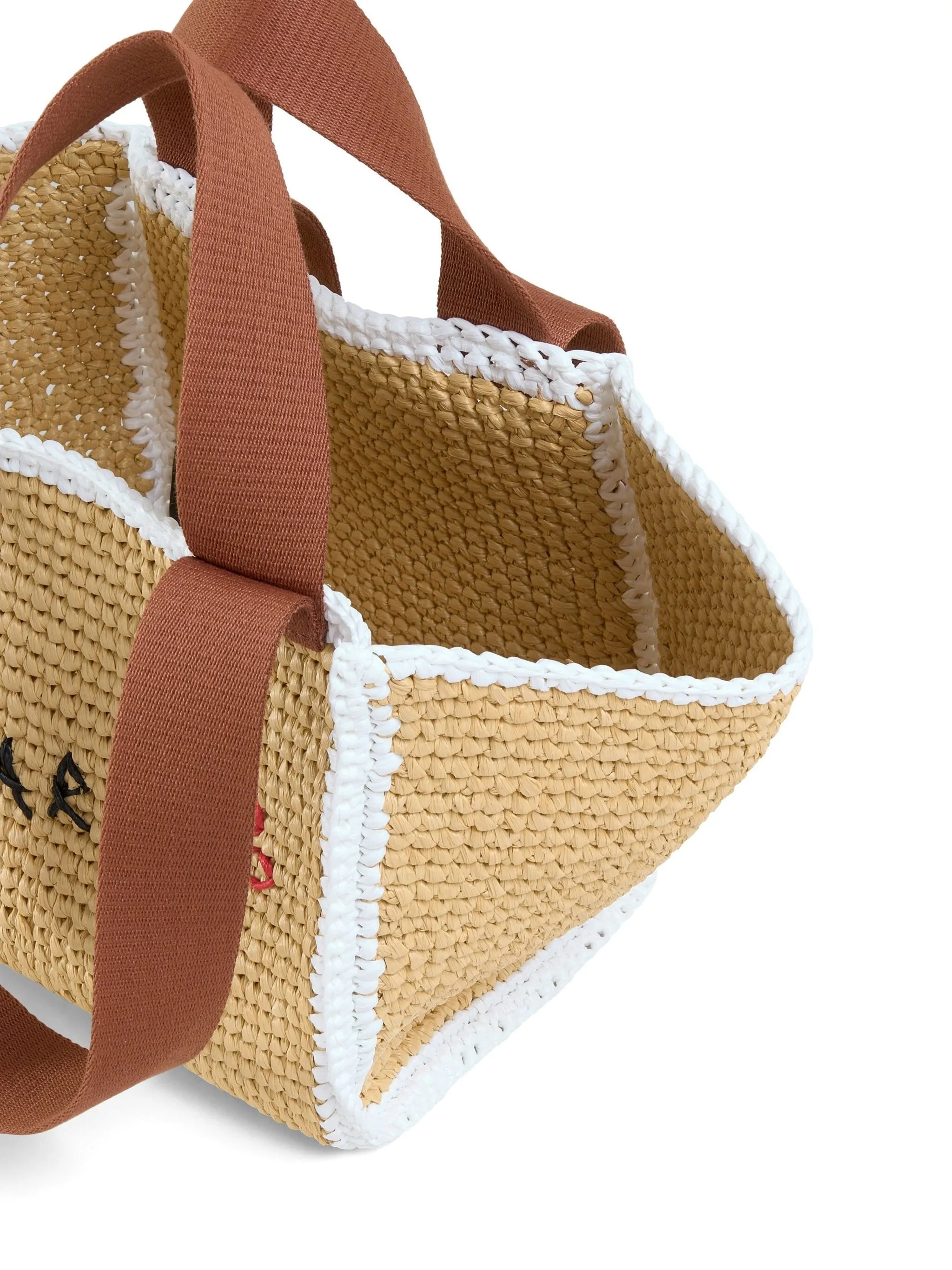 SILLO INTERWOVEN-DESIGN WOVEN TOTE BAG