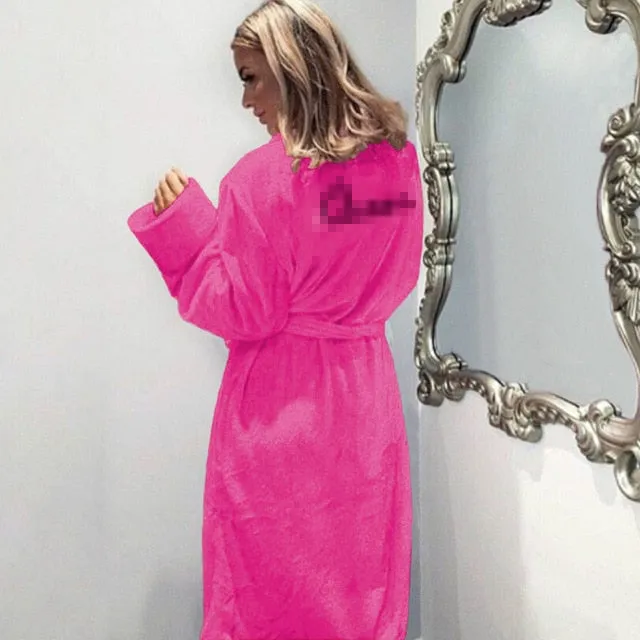 Soft Thick Cute Pink  Robes