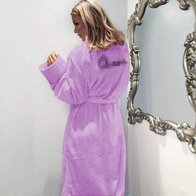 Soft Thick Cute Pink  Robes