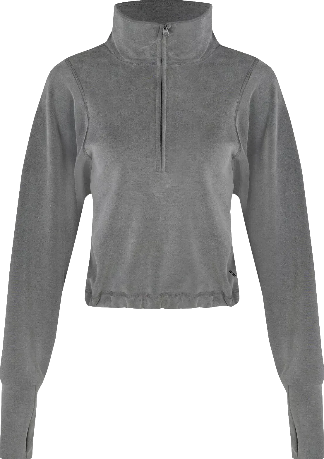 Sweaty Betty Charcoal Grey Half Zip Sweatshirt Bnwt UK XXS