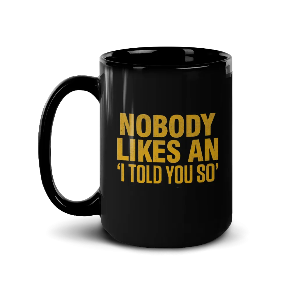 The Walking Dead Negan Told You So Black Mug