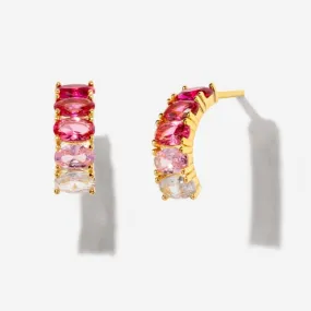 Thea Pink Crystal Earrings