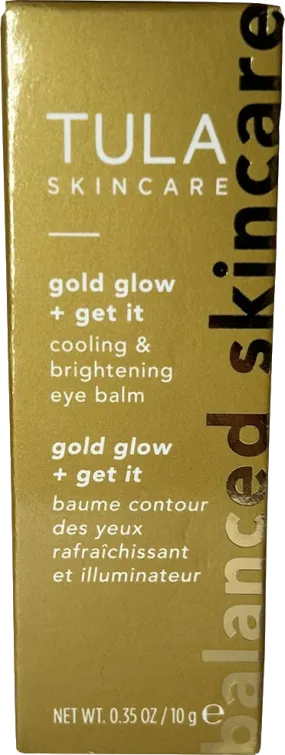 Tula Skincare Gold Glow   Get It Cooling & Brightening Eye Balm 10g