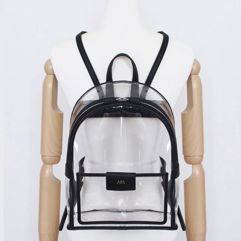 twinkle summer black clear backpack