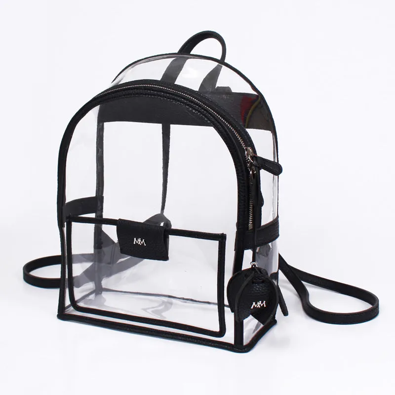 twinkle summer black clear backpack