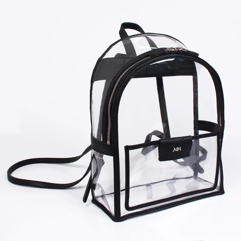 twinkle summer black clear backpack