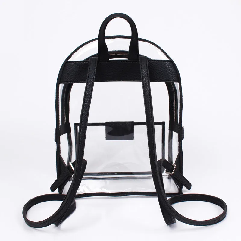 twinkle summer black clear backpack