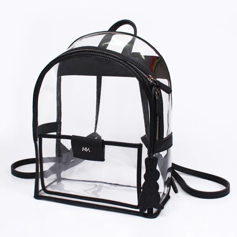 twinkle summer black clear backpack