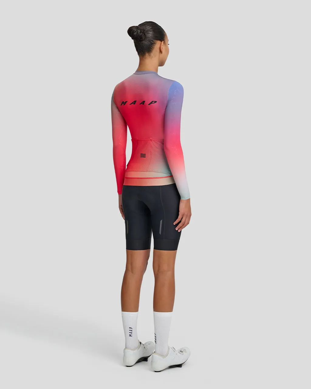 Women's Blurred Out Pro Hex LS Jersey 2.0