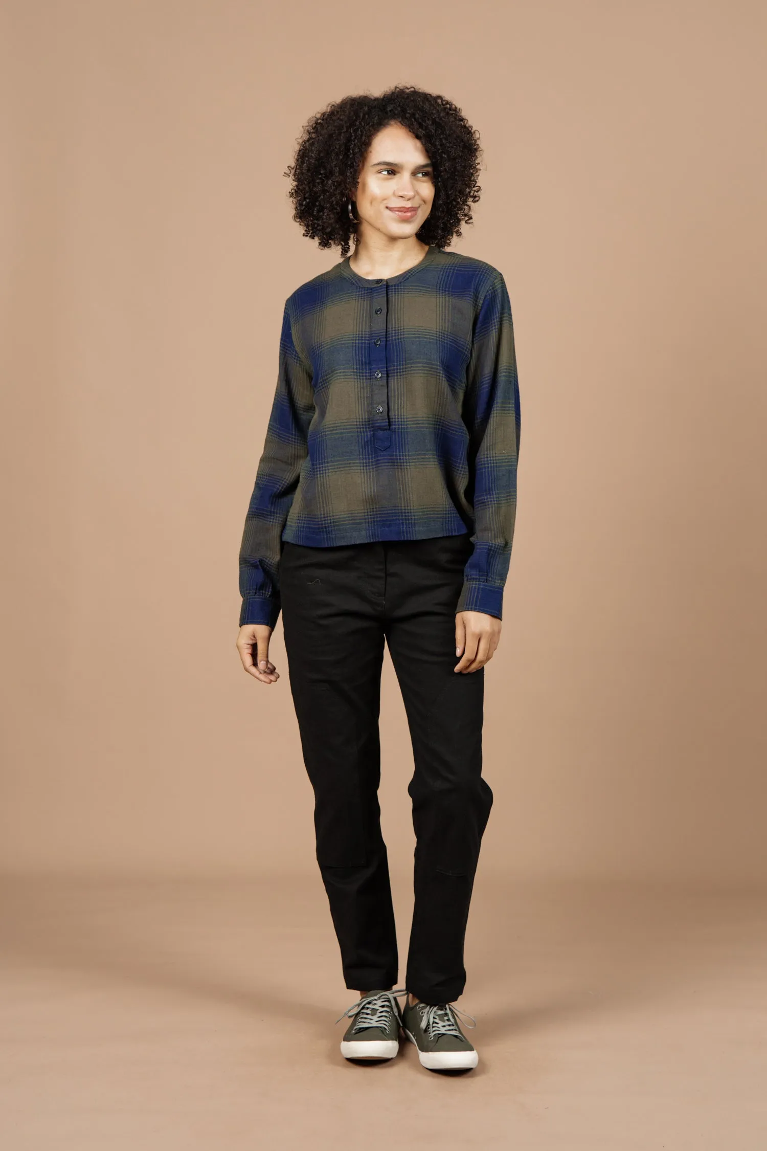 Yarra Pullover / Pacific Ombre Plaid