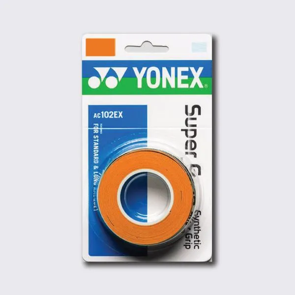 Yonex AC102 Super Grap Badminton & Tennis Overgrip (3-Pk)