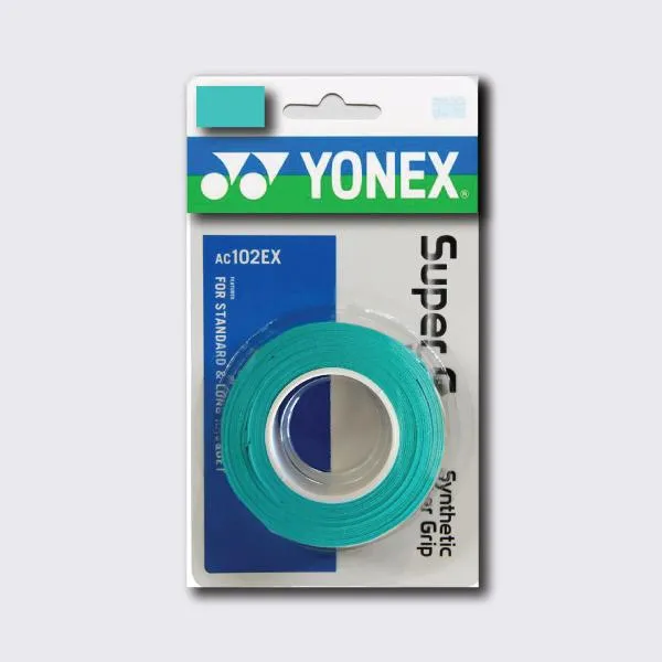 Yonex AC102 Super Grap Badminton & Tennis Overgrip (3-Pk)